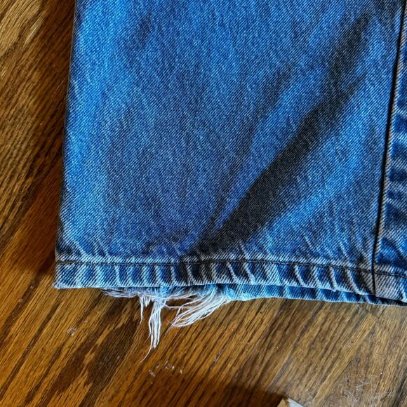 Vintage Carhartt B160 Work Jeans 36X29 Blue Denim Straight Workwear Distressed - Picture 6 of 12